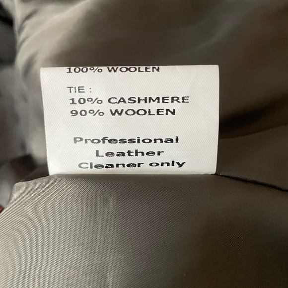 Leather and Cashmere Men’s Missani 2X coat - Picture 7 of 12